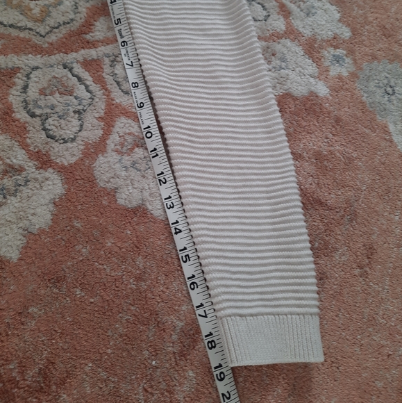 L.L.Bean open cream knit cardigan sweater - Picture 7 of 9